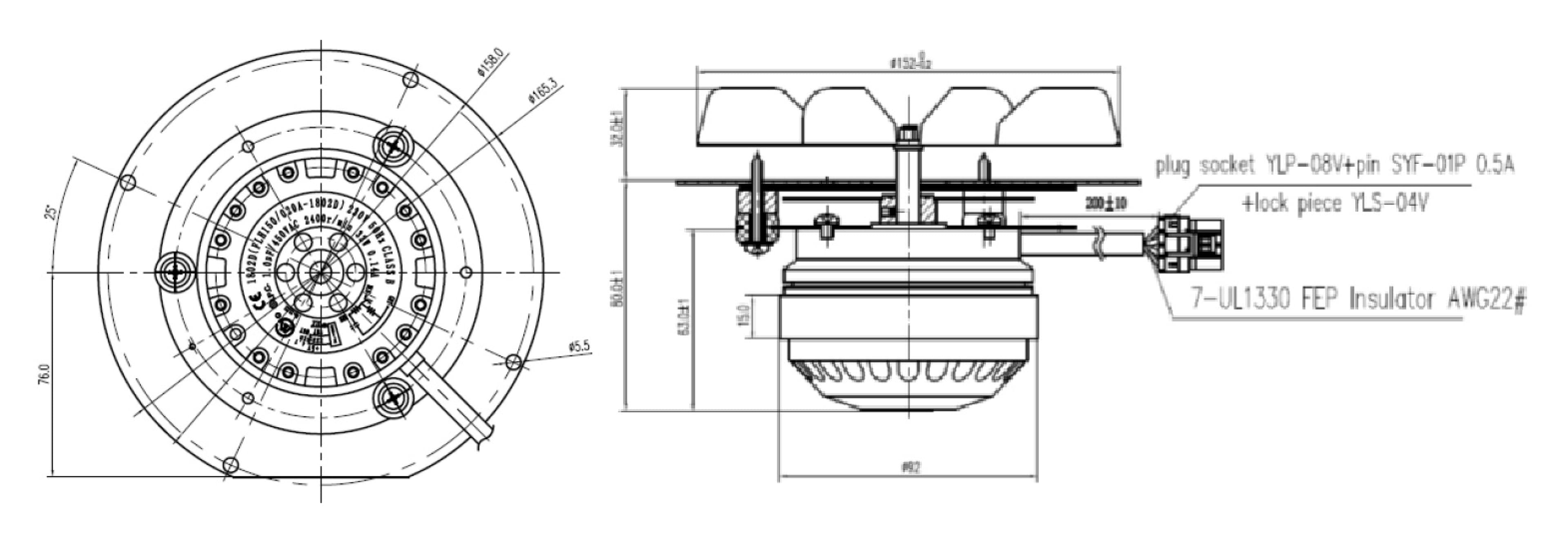 VENTILATORE FUMI CON ENCODER ( sost. EBM) 3